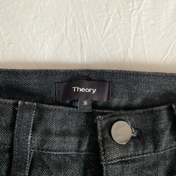 Theory Black High-Waisted Straight Jeans Size 26 - Picture 11 of 11